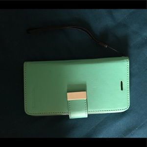 Teal phone case wallet